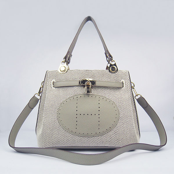 Fake Hermes New Arrival Double-duty handbag Grey 60668